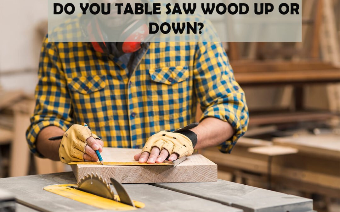 Do You Table Saw Wood Up Or Down?