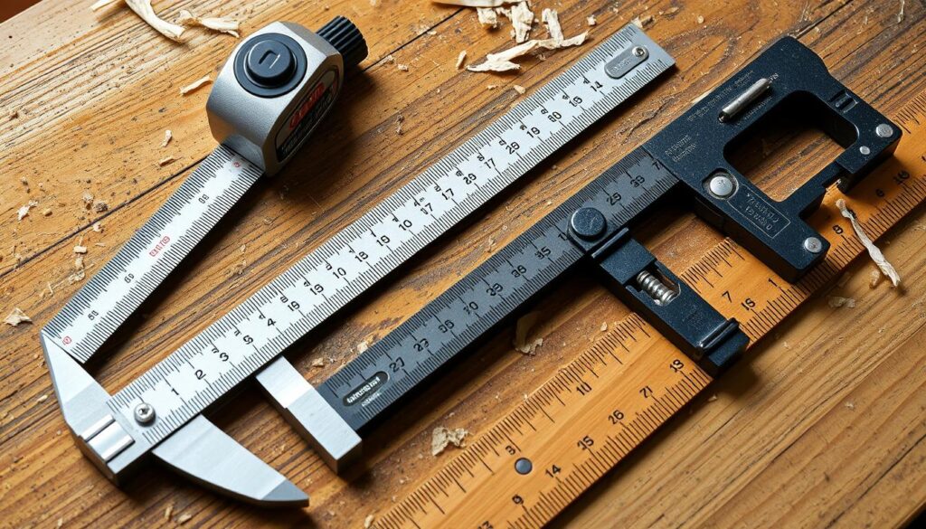 Woodworking measuring tools